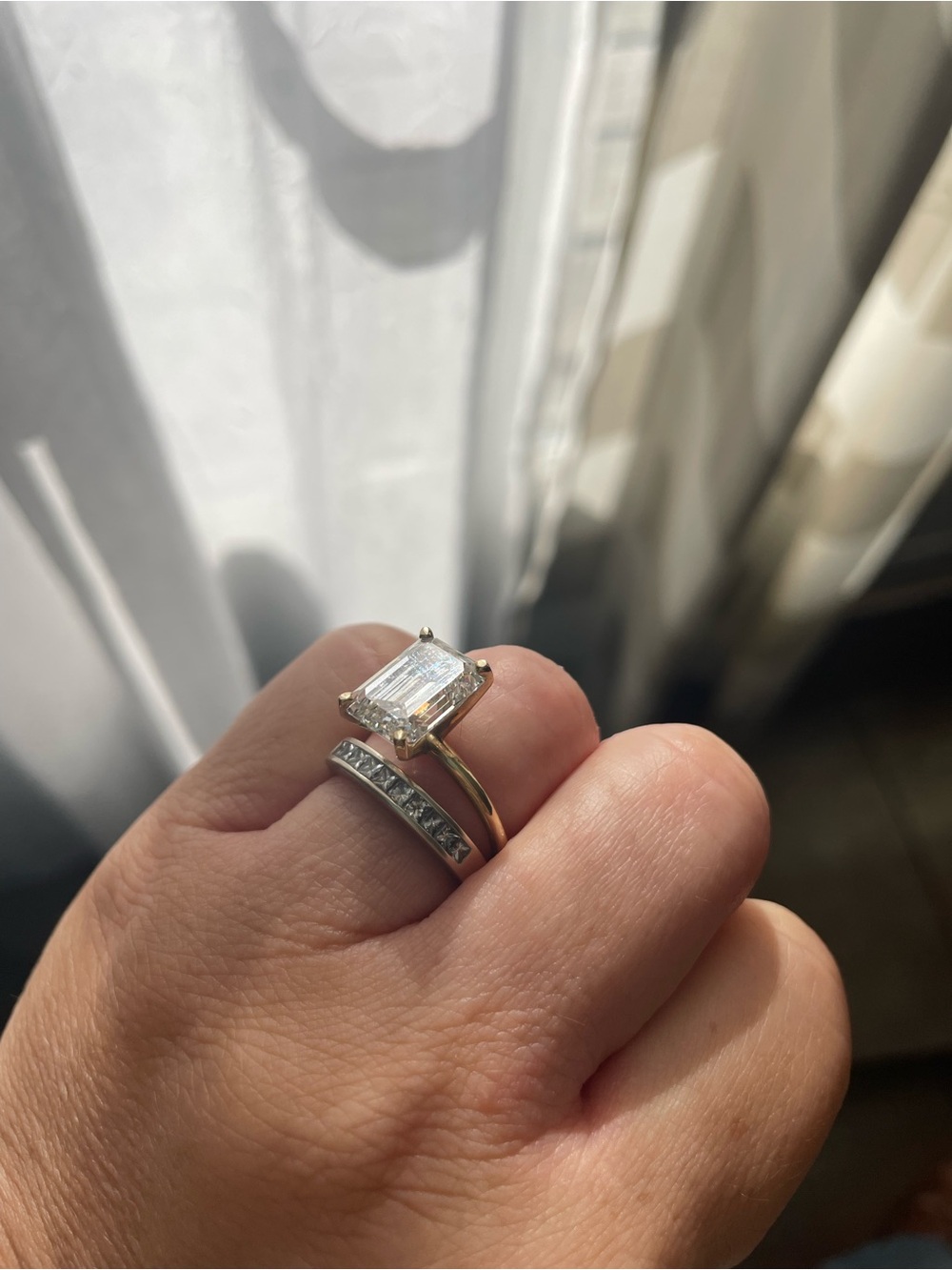 Diamond Radiant cut ring - 5.07 tcw